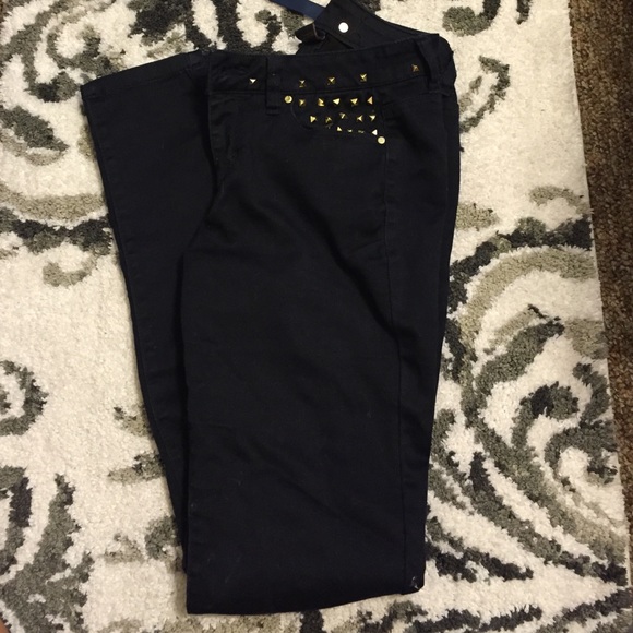 Tinsel gold stud jeans
