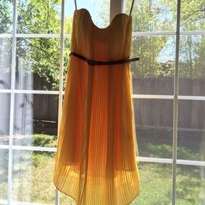 French Connection Primrose Strapless Stripe Dress