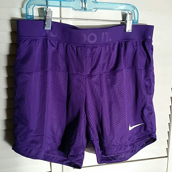 Nike purple running shorts