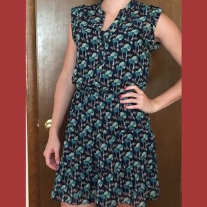 Dress with cute foxes on it