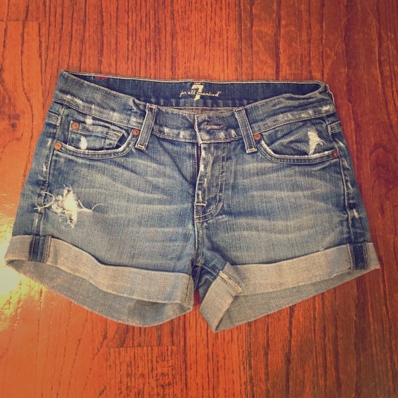 7 jean shorts