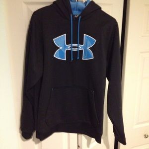 Black/Blue Under Armour Hoodie (Men's)