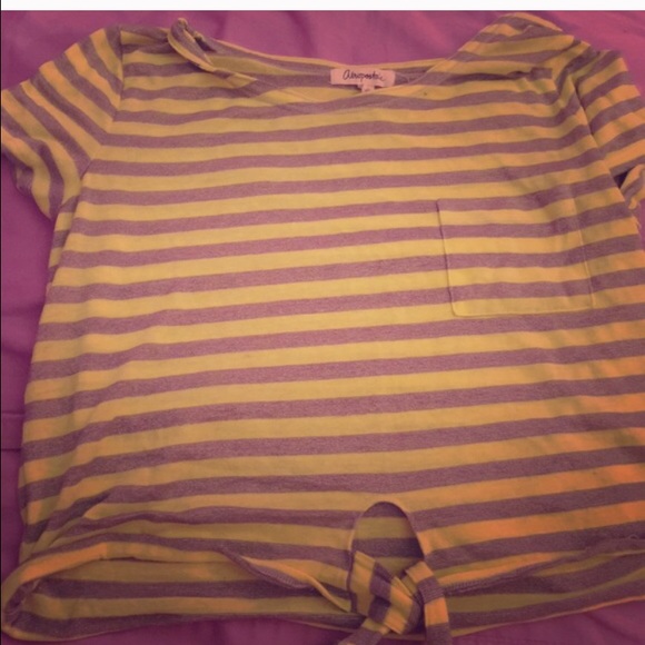 Green and silver crop top