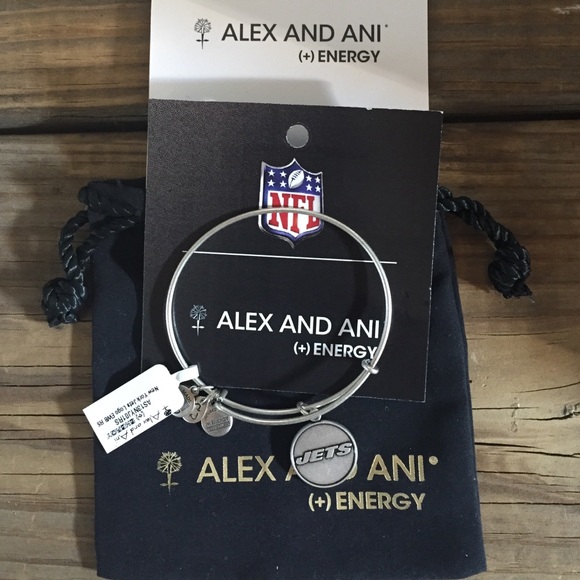 Alex and Ani Jewelry - Alex and Ani New York Jets silver bangle bracelet