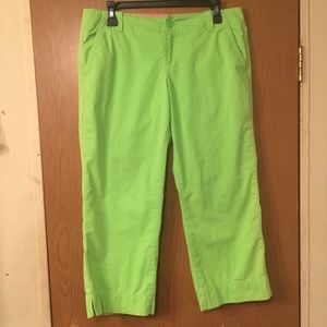 Green Lilly capri pants
