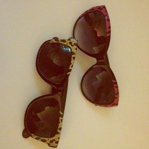 two pairs of betsey johnson sunnies