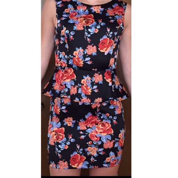 Floral pencil dress