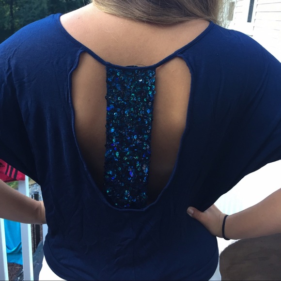 Very pretty navy shirt from Express