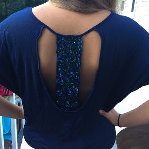 Very pretty navy shirt from Express