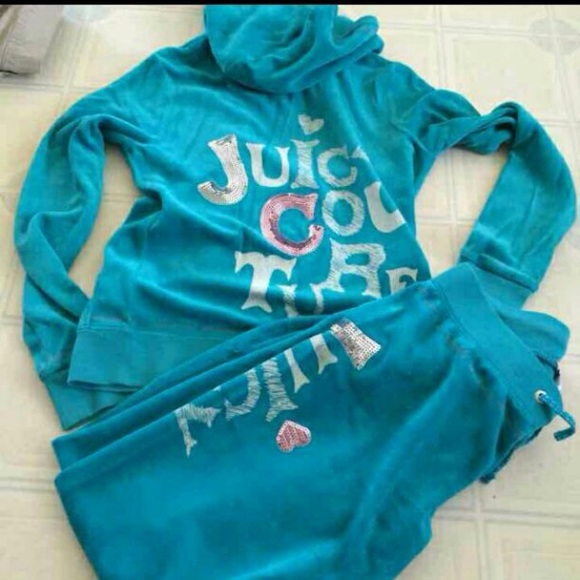 Blue juicy couture track suit