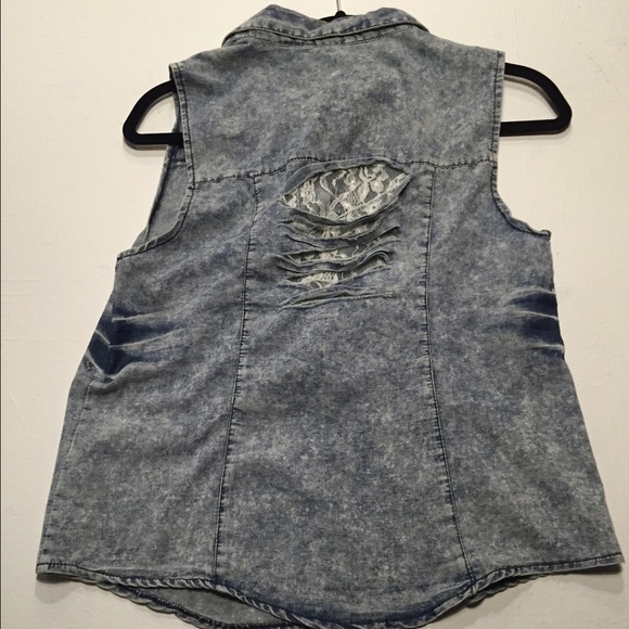 Button down Jean top - Picture 2 of 2