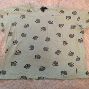 Forever 21 Seashell Crop Top