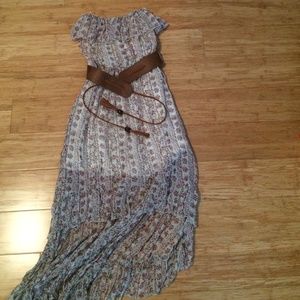 High low floral dress