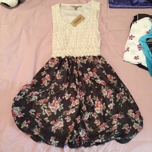 Floral and Lace Dress