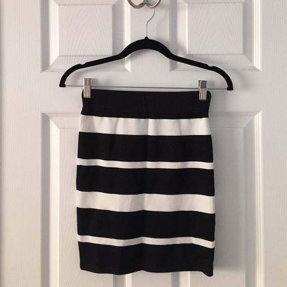 F21 Striped Pencil Skirt