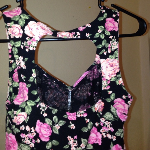 Black Floral Dress - Picture 2 of 2