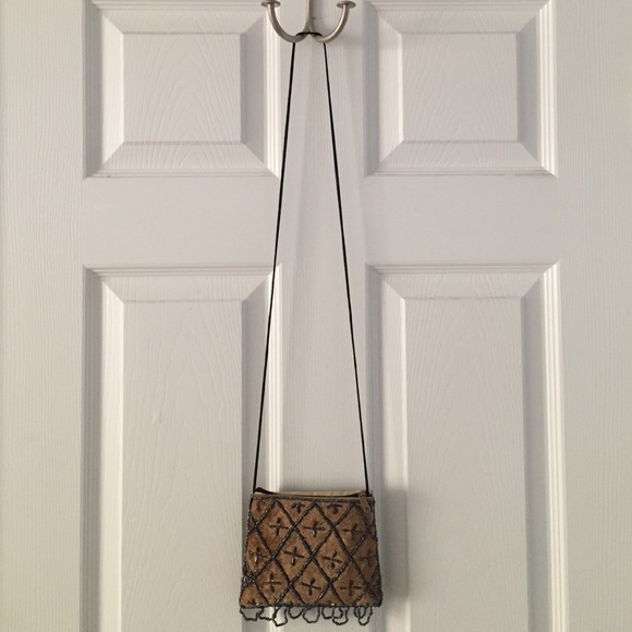 Vintage Velvet x Sequins Evening Bag - Picture 1 of 3