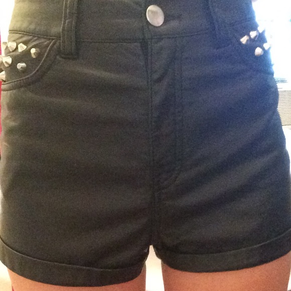 Studded Leather Shorts ☀️