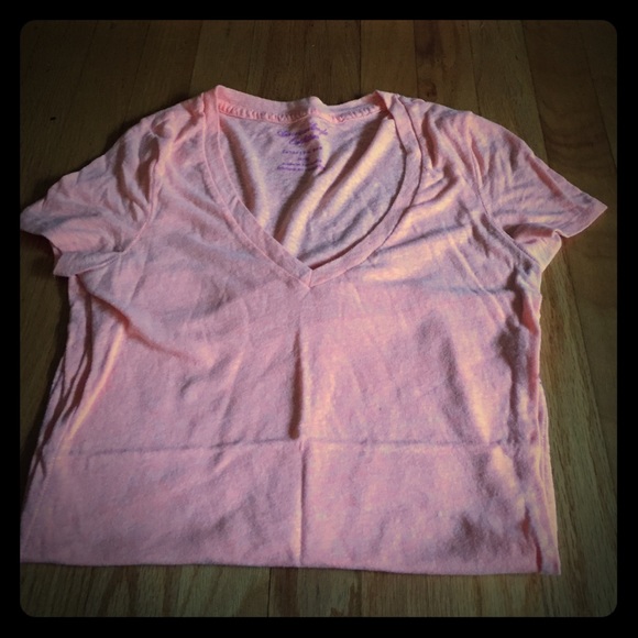 Coral/orange (neon) tee from AE