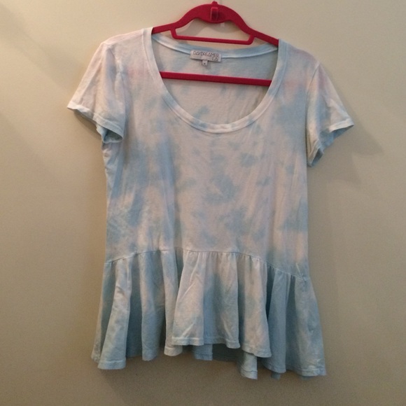 Urban Outfitters light blue & white tee
