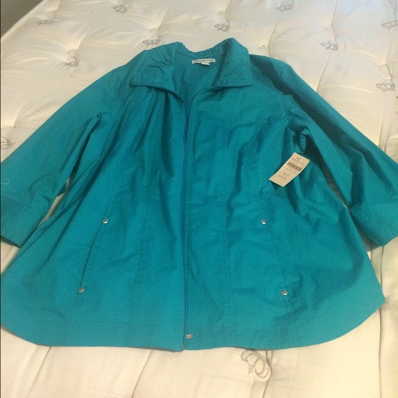 Brand new cold water creek teal jacket size 20/22
