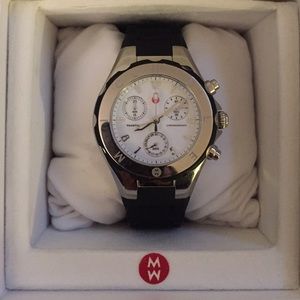 Michele Tahitian Jelly Bean Watch (Black)