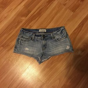light jean shorts