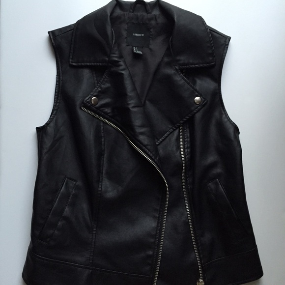 Black Pleather Vest