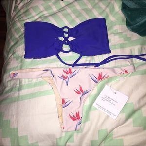 blue antony lumahai top and one love bop bottoms