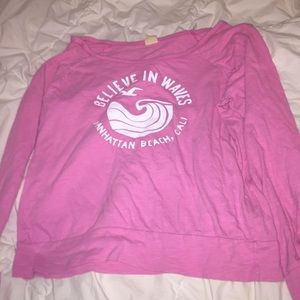 Long Sleeve Pink Tee