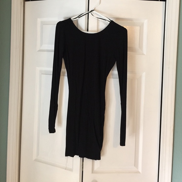 Long Sleeve Black Dress