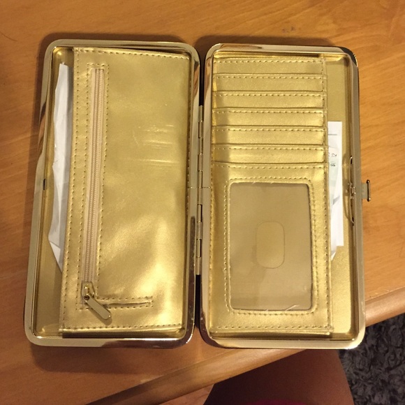 Black/Gold target wallet