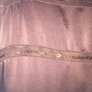 Beautiful chocolate colored dress for sale.