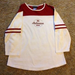 Arkansas Razorback size medium top