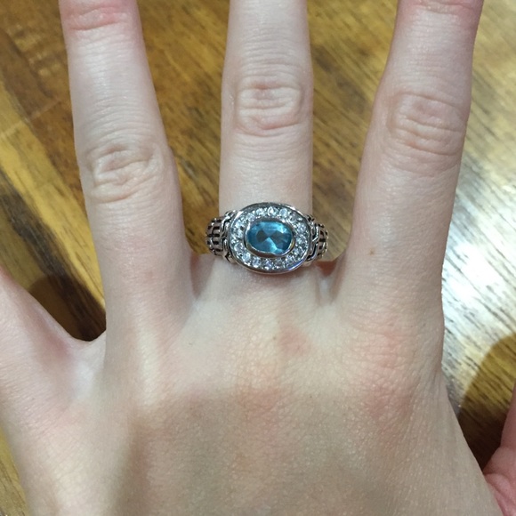 Blue stone ring