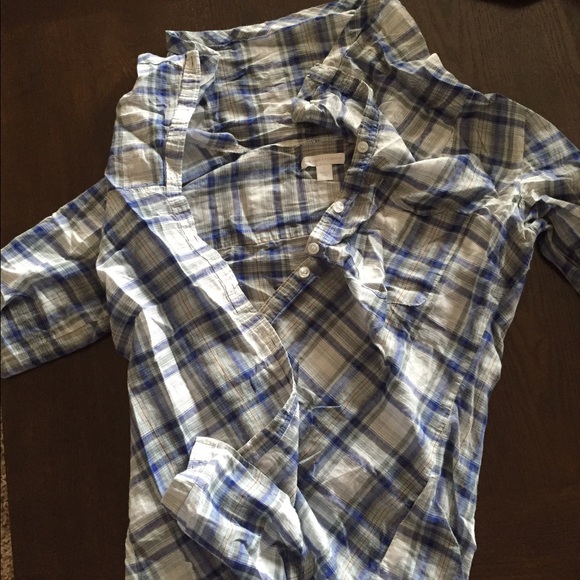 NY & Co. Women's Flannel cowl neck size XS