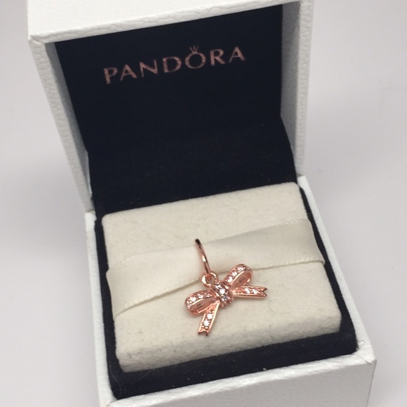 pandora rose bow earrings