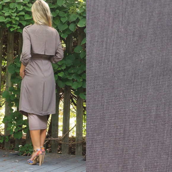 BACK IN! 🆕Mocha Duster Trench Coat *Last 1! - Picture 3 of 4