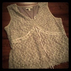 60% off! Chic BRAND NEW gray blouse