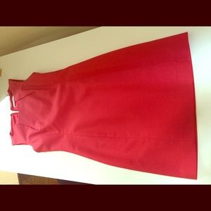 Tahari size 0 red sheath dress