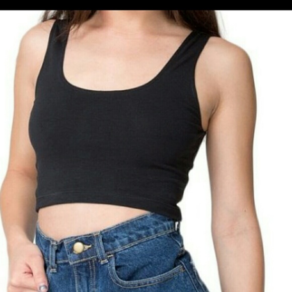 American Apparel Cotton Spandex Crop Top.