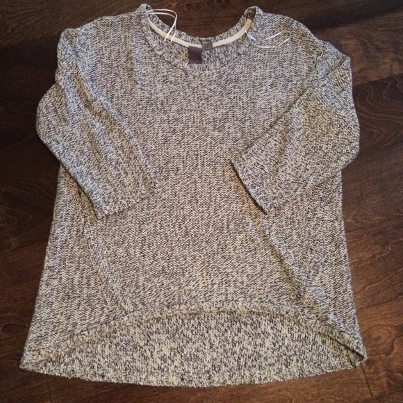 Francesca's Black and White Sweater