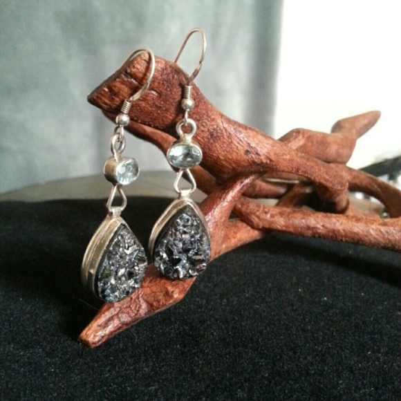 Titanium Quartz earrings