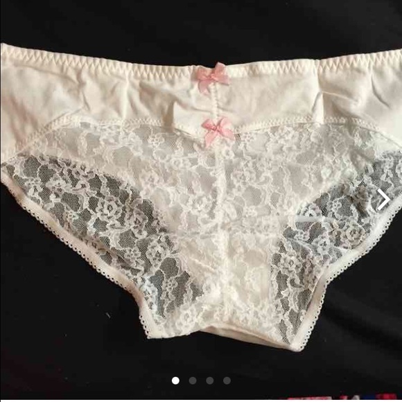 white lace underwear