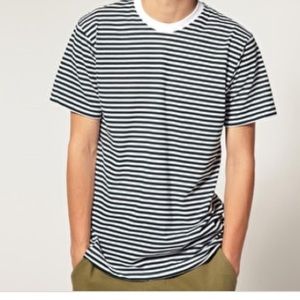 White striped tee from American apparel