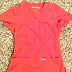 Coral Grey's Anatomy Scrubs