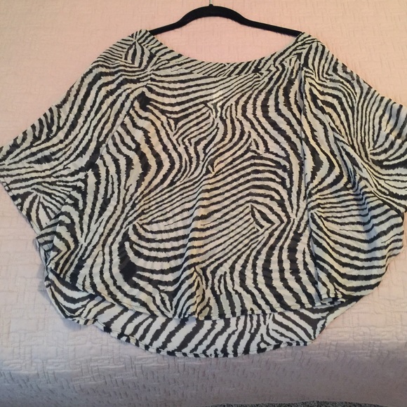 Animal print sheer top!