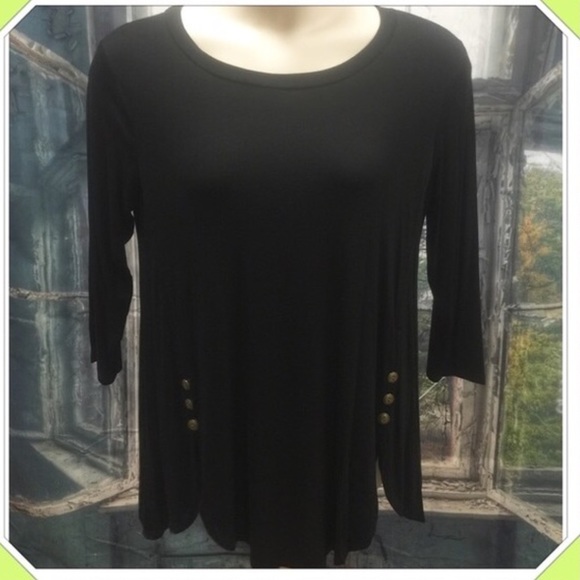 CUTE TOPS IN BLACK, OLIVE, FUCHSIA & OATMEAL! - Picture 3 of 3