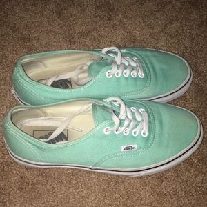 teal Vans size 8.5