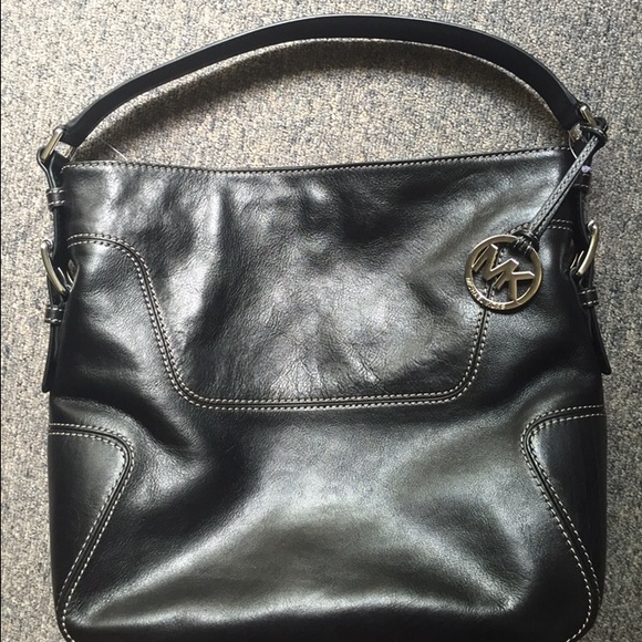 Authentic MK all LEATHER Shoulder bag